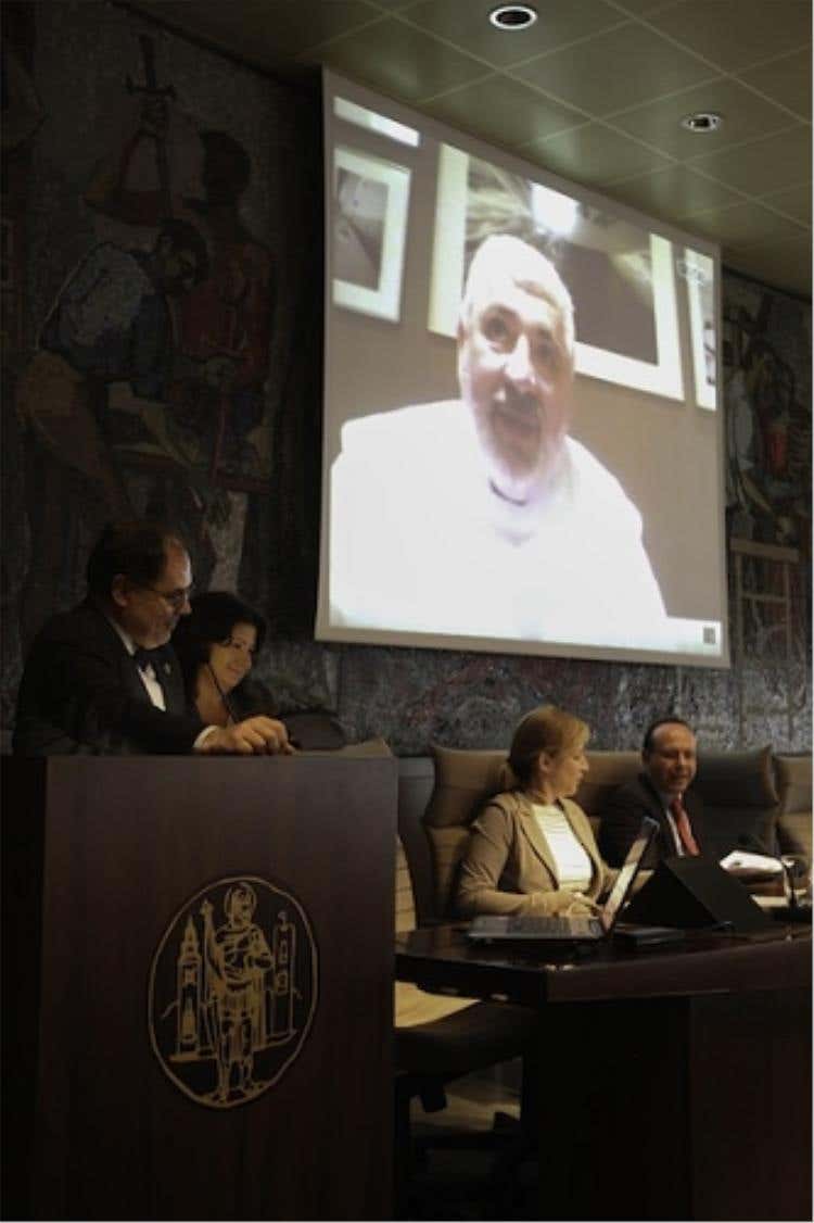 Umberto Bombana in videoconferenza